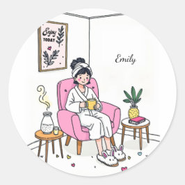 Adesivo Personalized Cozy Granddaughter Gift Cute Vanity