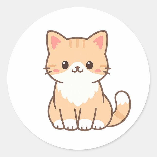 Adesivo Personalized Cute Cat Gift – Custom Pet Name Minim (Frente)