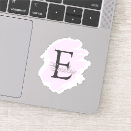 Adesivo Personalized Dusty Rose Monogrammed Stickers