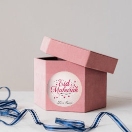 Adesivo Personalized Eid Mubarak Round Stickers