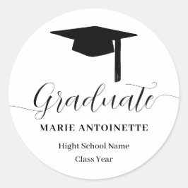 Adesivo Personalized Graduate Cap and Tassel Graduation 