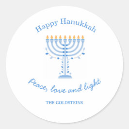 Adesivo Personalized Hannukah labels - Happy Hanukkah