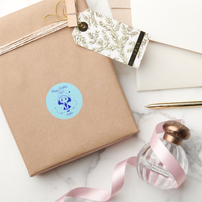 Adesivo Personalized Happy Birthday  (Presentear)