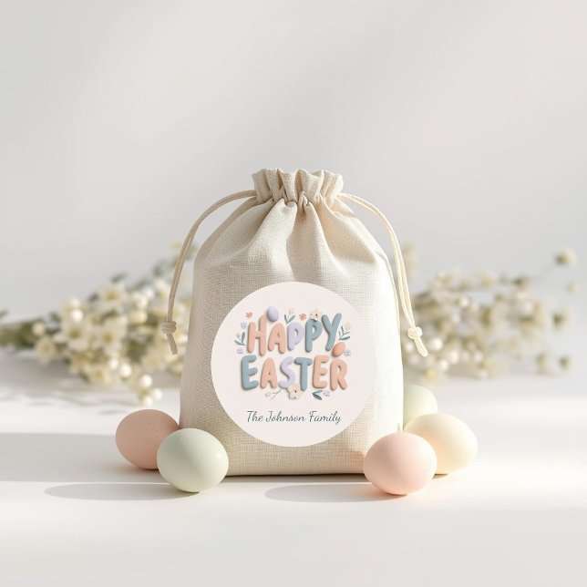 Adesivo Personalized Happy Easter Family Stickers (Criador carregado)