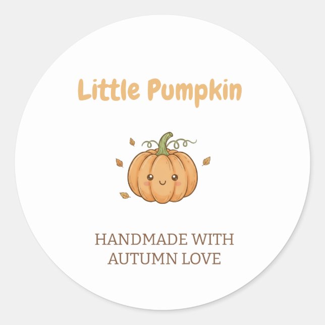 Adesivo Personalized Little Pumpkin Baby Blanket (Frente)