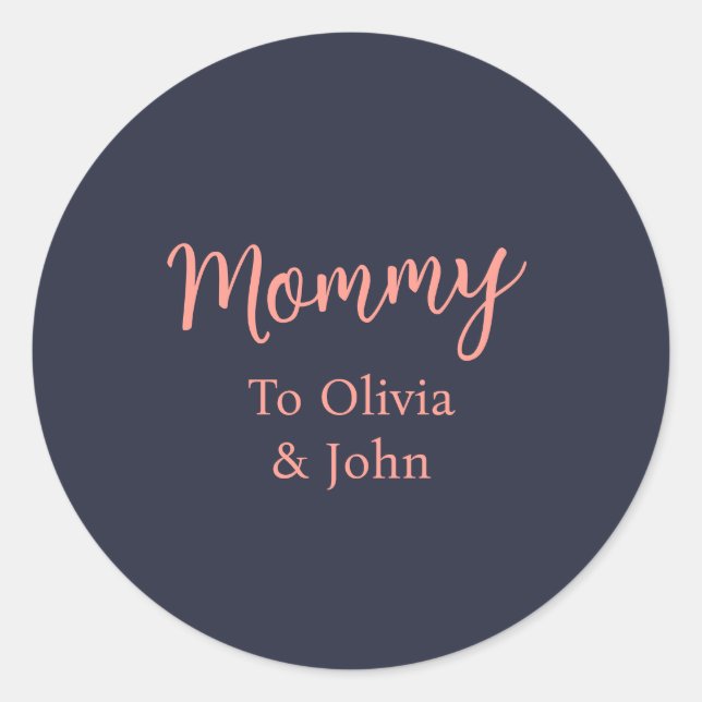 Adesivo Personalized Mommy  (Frente)