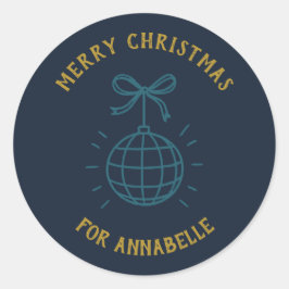 Adesivo Personalized Name Merry Christmas