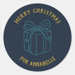 Adesivo Personalized Name Merry Christmas Gift