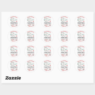 Adesivo Personalized North Pole Express Delivery Sticker 