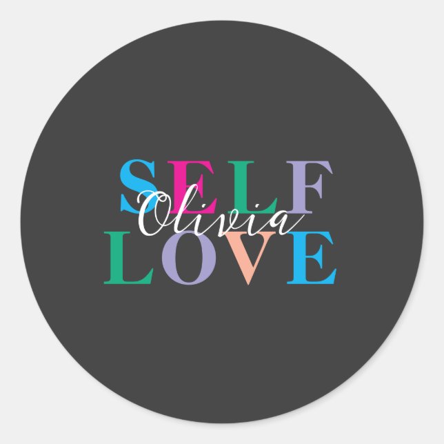 Adesivo Personalized Self love  (Frente)