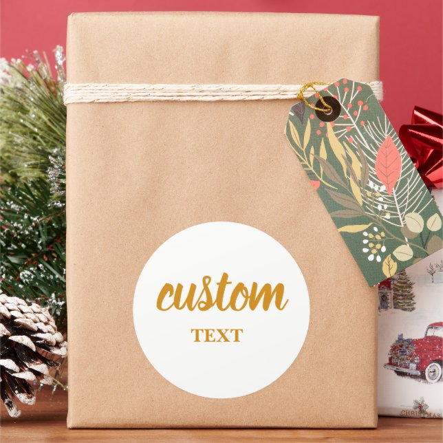 Adesivo Personalized stickers for company logo or text, (Feriado)