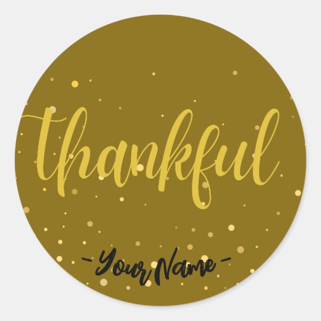 Adesivo Personiz Glamorous Gold bolinhas Sticker (Frente)