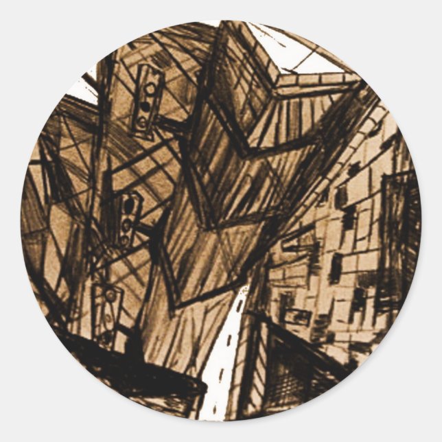 Adesivo perspectiva branca para baixo (Frente)