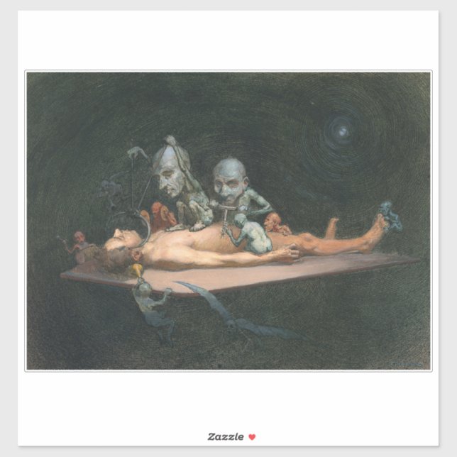 Adesivo Perto da morte, vendo espíritos Mau demônicos (Folha)