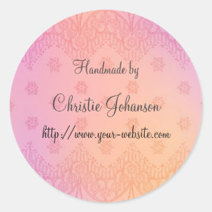 Adesivo Perto - design floral Handmade