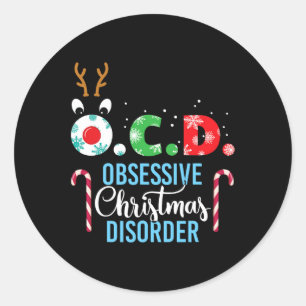 Adesivo Perturbação Obsessiva de Natal! Reindeer Antlers G