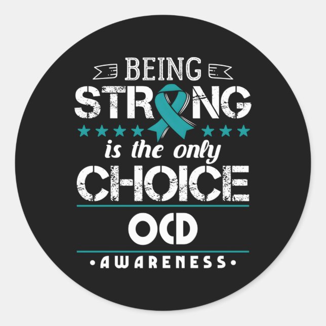 Adesivo Perturbação Obsessivo-Compulsiva Sensibilização Oc (Frente)