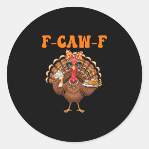 Adesivo Peru F-caw-f engraçado Dia de Ação de Graças Fcawf