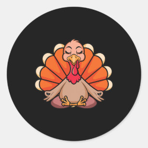 Adesivo Peru Yoga Dia de Ação de Graças Meditando Namaste