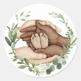 Adesivo Pés de Bebê nas Mãos