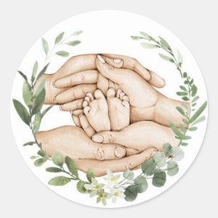 Adesivo Pés de Bebê nas Mãos