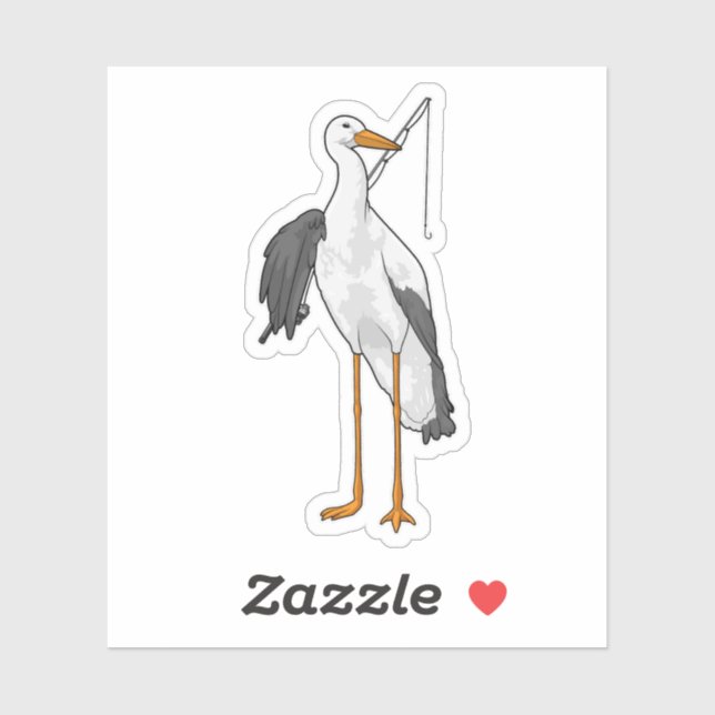 Adesivo Pesca com peixes de cais (Folha)