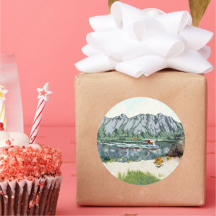 Adesivo Pesca com um avião Bush