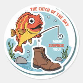 Adesivo Pesca da diversão - Memória ao ar livre giro e eng