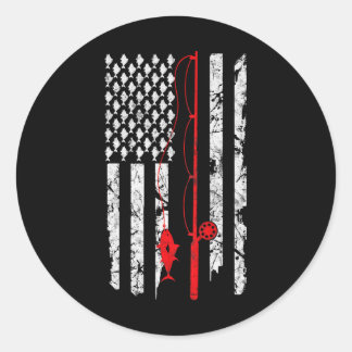 Adesivo Pesca De Bandeira Americana
