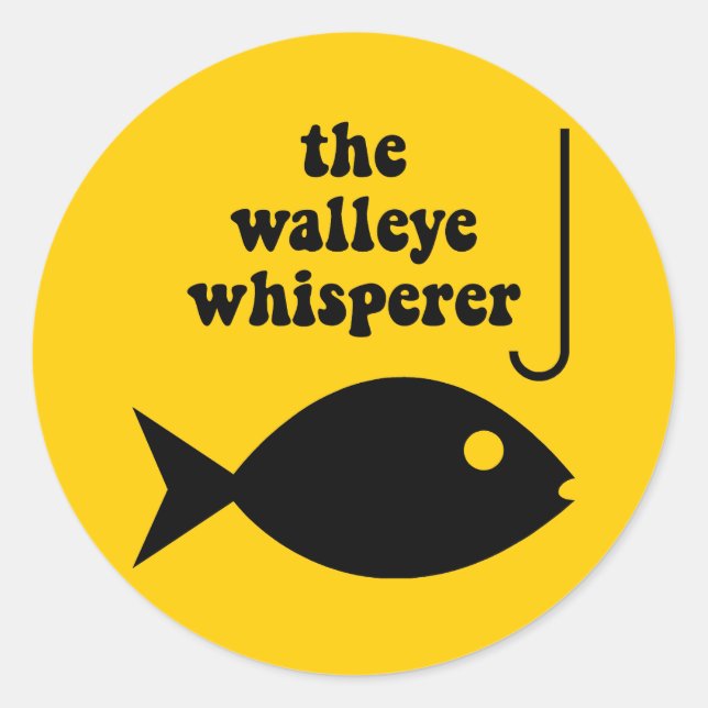 Adesivo pesca de guisado walleye (Frente)