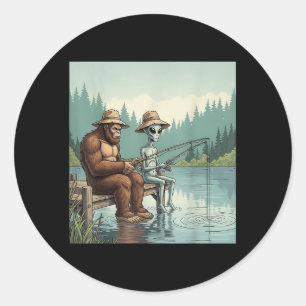 Adesivo Pesca De Pé-Grande-alienígena