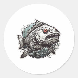 Adesivo pesca de peixes de greve pesada