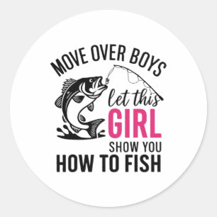 Adesivo Pesca Divertida Para Meninas Mulheres Pescador Ama
