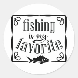 Adesivo Pesca é minha citação favorita