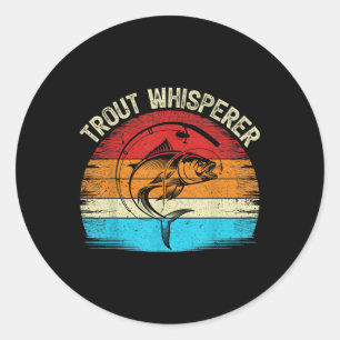 Adesivo Pesca Engraçada Lover Vintage Retro Trouts Whisper