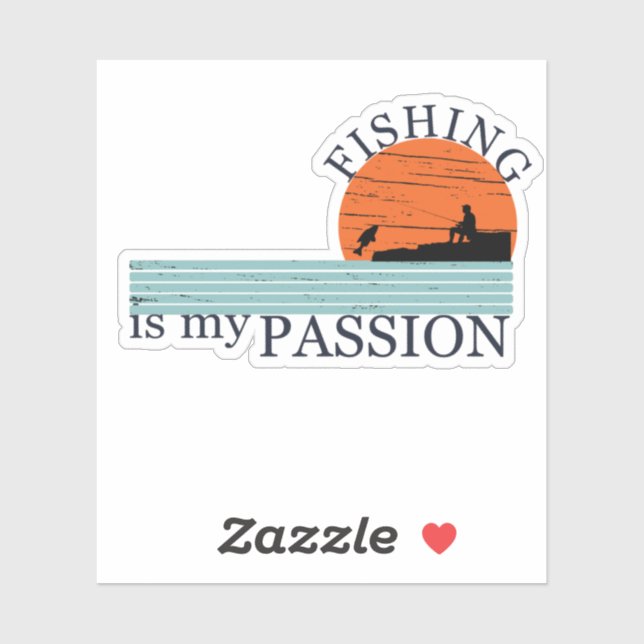 Adesivo Pesca engraçado dizendo (Folha)