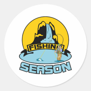 Adesivo Pesca por estação de pesca - Presente de aniversár
