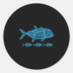 Adesivo Pesca Ulua Nativo Havaiano - Tribal Havaiano