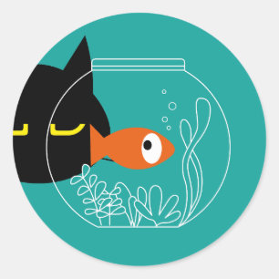 Adesivo PESCADO! Picantes Negros Engraçados