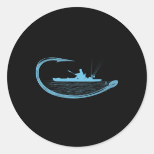 Adesivo Pescador de Caiaque Gráfico de Gancho de Pesca Cai