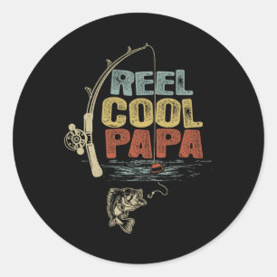 Adesivo Pescador Vintage Reel Legal Papa