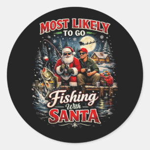 Adesivo Pescando com Papai Noel