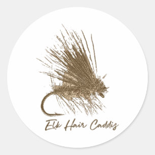 Adesivo Pescaria com Isca Artificial Desenho Vintage Elk H