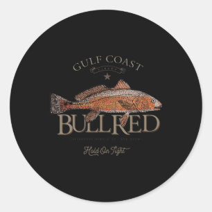 Adesivo Pescaria Golfo Red Drum Redfish Touro Vermelho 