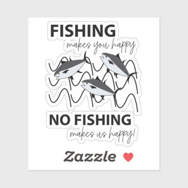 Adesivo Pescos Nadando Na Pesca Da Água (Folha)