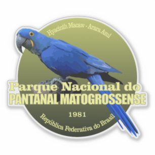 Adesivo PESO de Pantanal Matogrossense NP (macaw)