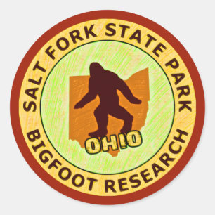 Adesivo Pesquisa de Bigfoot do parque estadual da
