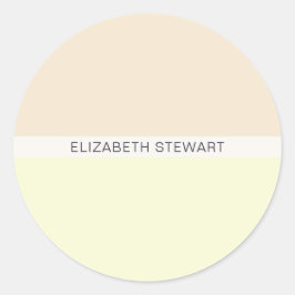 Adesivo Pêssego claro moderno e selos de envelopes amarelo