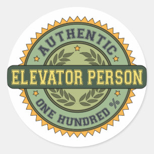 Adesivo Pessoa autêntica do elevador