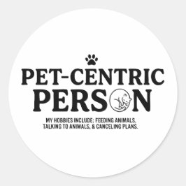 Adesivo Pessoa Centrada em Animais